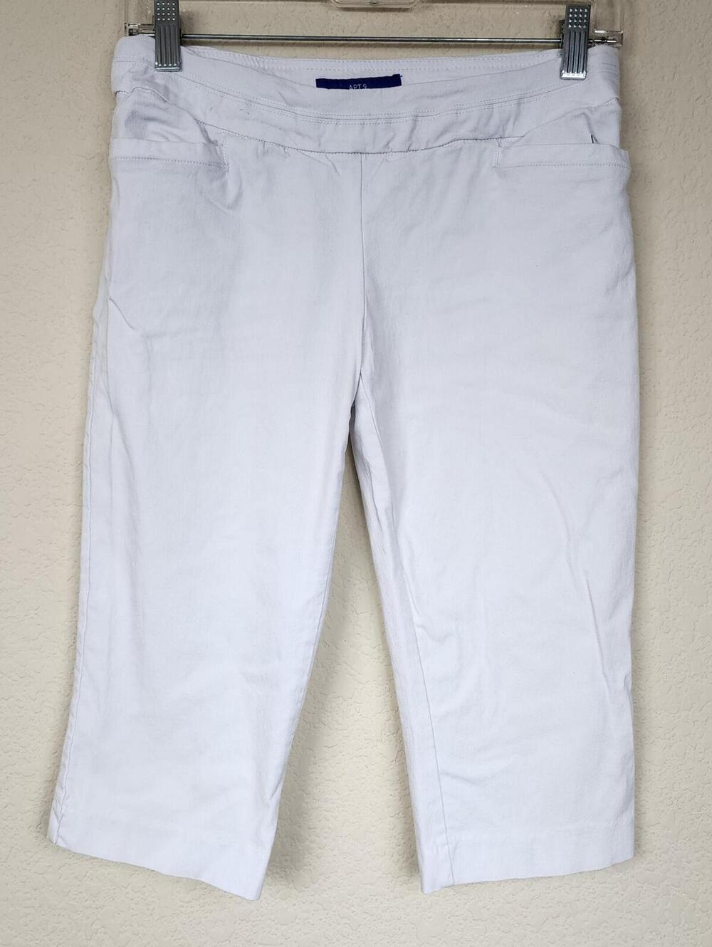APT. 9 White Brynn Capri Pants Size 4P
